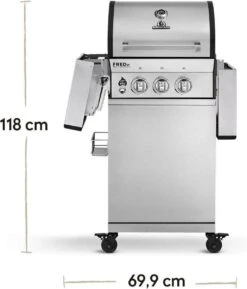 Burnhard Gas BBQ FRED JR. Deluxe - 2 Branders - Incl. Keramische Infraroodbrander & Afdekhoes - Deluxe 41 Burnhard Gas BBQ FRED JR. Deluxe - 2 Branders - Incl. Keramische Infraroodbrander & Afdekhoes - Deluxe -Home Keuken Winkel 1027x1200