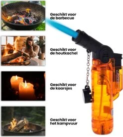 Prof Turbo Aansteker - Stormaansteker - Kaarsen - BBQ - Sigaren - 1 St -Home Keuken Winkel 1078x1200