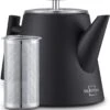 Silberthal - Theepot Met Filter - 1 L - RVS Dubbelwandig - Zwart - Cadeau -Home Keuken Winkel 1101x1200