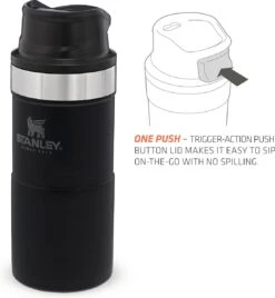 Stanley Trigger-Action Travel Mug 0.47L - Thermosfles - Matt Black -Home Keuken Winkel 1106x1200