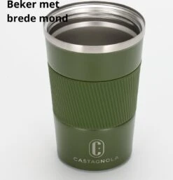 Castagnola Design RVS Koffiebeker To Go - Groen - 380ml - Thermosbeker - Theebeker -Home Keuken Winkel 1154x1200 1