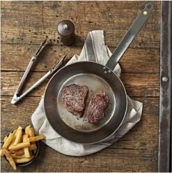 DeBuyer Mineral B Element Koekenpan - Zilver - Rond - Ø 24 Cm -Home Keuken Winkel 1196x1200