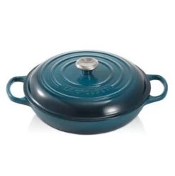 Le Creuset Braadpan Campagnard Signature Deep Teal - ø 30 Cm / 3.5 Liter -Home Keuken Winkel 1197x1200