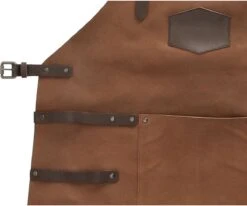 Old West BBQ Schort Barbecue Schort Leer - Cognac Bruin -Home Keuken Winkel 1200x1001 1