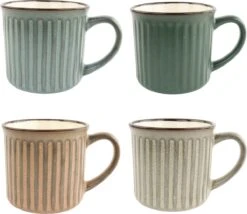 OTIX Koffiekopjes - Met Oor - Set Van 4 - Aardewerk - 250 Ml -Home Keuken Winkel 1200x1042 1