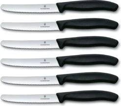 Victorinox Tafelmes 6 Stuks Zwart Krom Heft -Home Keuken Winkel 1200x1060 1