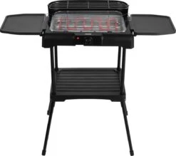 Princess 112250 Elektrische BBQ Met Zijplanken - BBQ - 40x25cm - Met En Zonder Statief Te Gebruiken - Met Zijplankjes - Ook Te Gebruiken Als Tafelgrill - 2200W -Home Keuken Winkel 1200x1065