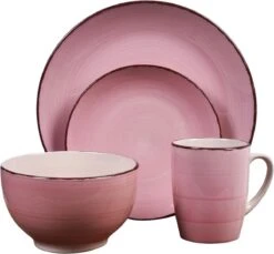 Excellent Houseware Excellent Serviesset 16 Delig - Aardewerk - Roze -Home Keuken Winkel 1200x1114 1