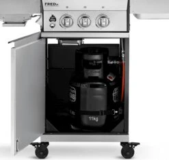 Burnhard Gas BBQ FRED JR. Deluxe - 2 Branders - Incl. Keramische Infraroodbrander & Afdekhoes - Deluxe 39 Burnhard Gas BBQ FRED JR. Deluxe - 2 Branders - Incl. Keramische Infraroodbrander & Afdekhoes - Deluxe -Home Keuken Winkel 1200x1135 1