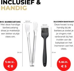 Ozocozy BBQ-ONE Houtskool Tafelbarbecue - Ø30 Cm- Zwart - Incl. Draagtas, Siliconen Bakkwast En RVS-Barbecuetang -Home Keuken Winkel 1200x1141 1