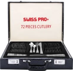 Swiss Pro+ Bestekset In Koffer-72 Delig-12 Persoons-Zwitsers Kwaliteit-Complete Set-100% Roestvrijstaal-Modern 15 Swiss Pro+ Bestekset In Koffer-72 Delig-12 Persoons-Zwitsers Kwaliteit-Complete Set-100% Roestvrijstaal-Modern -Home Keuken Winkel 1200x1159