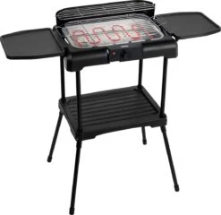 Princess 112250 Elektrische BBQ Met Zijplanken - BBQ - 40x25cm - Met En Zonder Statief Te Gebruiken - Met Zijplankjes - Ook Te Gebruiken Als Tafelgrill - 2200W -Home Keuken Winkel 1200x1164 2