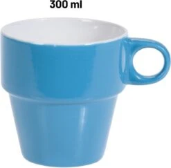 Orange85 Koffiekopjes - Met Houder - Set Van 6 - Gekleurd - 300 Ml - Keramiek -Home Keuken Winkel 1200x1179