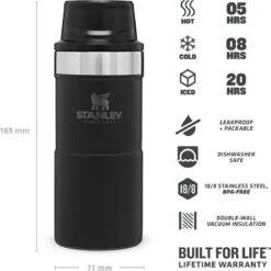 Stanley Trigger-Action Travel Mug 0.47L - Thermosfles - Matt Black -Home Keuken Winkel 1200x1198 14