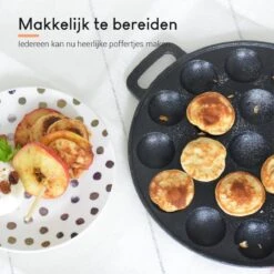 Ocina Poffertjespan – Combo Pack – 19 Poffertjes – Poffertjesmaker – Poffertjespan Inductie – Poffertjespan Electrisch – Gietijzeren Pan - Inclusief Doseerfles, Handvaten, 6x Poffertjesvorken En Invetkwast – Gratis Receptenboek 20 Ocina Poffertjespan – Combo Pack – 19 Poffertjes – Poffertjesmaker – Poffertjespan Inductie – Poffertjespan Electrisch – Gietijzeren Pan - Inclusief Doseerfles, Handvaten, 6x Poffertjesvorken En Invetkwast – Gratis Receptenboek -Home Keuken Winkel 1200x1198 3