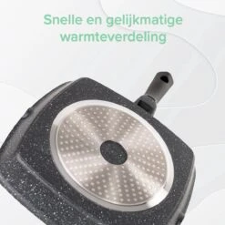 Coninx Grillpan 28CM - Steakpan - Afneembare Handgreep - PFAS-vrij - Grijs -Home Keuken Winkel 1200x1199 5