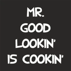 Roly Keukenschort Mr. Good Lookin' Is Cookin' - One Size - Zwart - Vaderdag Cadeau - Papa Cadeau - Cadeau Voor Hem - Cadeau Voor Vader - Keukenschort Met Tekst -Home Keuken Winkel 1200x1200 1007