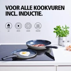 BRABANTIA INDU+ Pannenkoekenpan - Keramische Antiaanbaklaag - Ø 24 Cm - Inductie - Pfas Vrij -Home Keuken Winkel 1200x1200 169