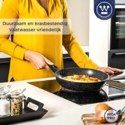 Westinghouse Koekenpan Inductie - Ø 24 Cm - Zwart Marmer - Geschikt Voor Alle Warmtebronnen 14 Westinghouse Koekenpan Inductie - Ø 24 Cm - Zwart Marmer - Geschikt Voor Alle Warmtebronnen -Home Keuken Winkel 1200x1200 209