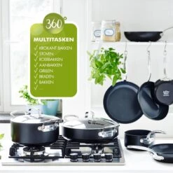 GreenPan Barcelona Infinity Pro Hapjespan Met Deksel 30cm - Zwart - Inductie - PFAS-vrij 25 GreenPan Barcelona Infinity Pro Hapjespan Met Deksel 30cm - Zwart - Inductie - PFAS-vrij -Home Keuken Winkel 1200x1200 307
