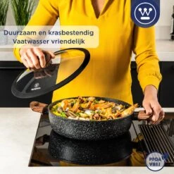 Westinghouse Hapjespan Inductie - Ø 32 Cm - Zwart Marmer - Speciale Editie - Met Deksel 14 Westinghouse Hapjespan Inductie - Ø 32 Cm - Zwart Marmer - Speciale Editie - Met Deksel -Home Keuken Winkel 1200x1200 313