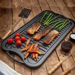 Nuovva Dubbelzijdig Gietijzeren Grillplaat - 50cm X 26cm 10 Nuovva Dubbelzijdig Gietijzeren Grillplaat - 50cm X 26cm -Home Keuken Winkel 1200x1200 324