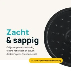 MOA Gietijzeren Braadpan - Inhoud 4,75 Liter - 26CM - Rond - Alle Warmtebronnen - Ook Voor Inductie - Gewicht 5,8 Kg - Bordeaux Rood - MC26BR -Home Keuken Winkel 1200x1200 348