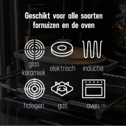 Gietijzeren Braadpan - Sudderpan Zwart Van Daumonet - Ovaal - Ø 29 Cm - 3 Liter - 100% PFAS & PFOA Vrij - Emaille - Geschikt Voor Alle Warmtebronnen - Elektrisch - Gas - Halogeen - Inductie - Keramisch - Vaatwasserbestendig -Home Keuken Winkel 1200x1200 365