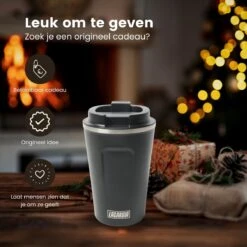 LaCardia Koffiebeker To Go Premium Zwart – Thermosbeker – Theebeker – 380ML – Herbruikbaar -Home Keuken Winkel 1200x1200 438