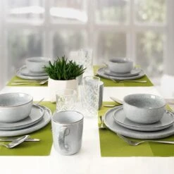 Excellent Serviesset - Servies - 16 Stuks - Aardewerk - Grijs -Home Keuken Winkel 1200x1200 452