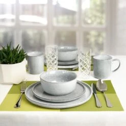 Excellent Serviesset - Servies - 16 Stuks - Aardewerk - Grijs -Home Keuken Winkel 1200x1200 453