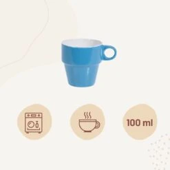 Orange85 Koffiekopjes - Met Houder - Set Van 6 - Gekleurd - 300 Ml - Keramiek -Home Keuken Winkel 1200x1200 455