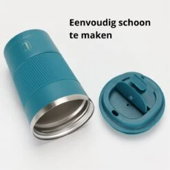 Castagnola Design RVS Koffiebeker To Go - Blauw - 380ml - Thermosbeker - Theebeker -Home Keuken Winkel 1200x1200 496