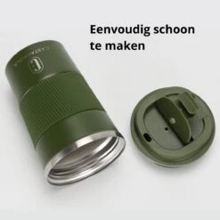 Castagnola Design RVS Koffiebeker To Go - Groen - 380ml - Thermosbeker - Theebeker -Home Keuken Winkel 1200x1200 509