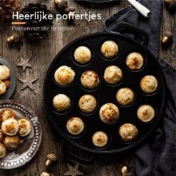 Ocina Poffertjespan – Combo Pack – 19 Poffertjes – Poffertjesmaker – Poffertjespan Inductie – Poffertjespan Electrisch – Gietijzeren Pan - Inclusief Doseerfles, Handvaten, 6x Poffertjesvorken En Invetkwast – Gratis Receptenboek 17 Ocina Poffertjespan – Combo Pack – 19 Poffertjes – Poffertjesmaker – Poffertjespan Inductie – Poffertjespan Electrisch – Gietijzeren Pan - Inclusief Doseerfles, Handvaten, 6x Poffertjesvorken En Invetkwast – Gratis Receptenboek -Home Keuken Winkel 1200x1200 53