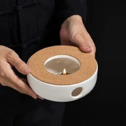 ConBlom Keramische Theepot, Warmer, Theewarmer, Koffiewarmer, Stoofje, Met Kurk-stoofje, Theepot Basis, Theefornuis, Melkwarmer Voor Thuis, Café, Theemelk (zonder Kaars En Theepot) -Home Keuken Winkel 1200x1200 547