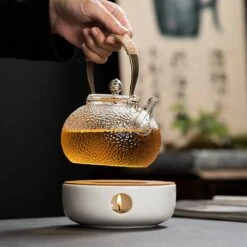 ConBlom Keramische Theepot, Warmer, Theewarmer, Koffiewarmer, Stoofje, Met Kurk-stoofje, Theepot Basis, Theefornuis, Melkwarmer Voor Thuis, Café, Theemelk (zonder Kaars En Theepot) -Home Keuken Winkel 1200x1200 548