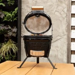 BluMill Kamado BBQ Egg - Kamado 13 Inch - Incl. Vlees Thermometer - Houtskoolbarbecues - Zwart - Ø 27cm -Home Keuken Winkel 1200x1200 649