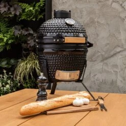BluMill Kamado BBQ Egg - Kamado 13 Inch - Incl. Vlees Thermometer - Houtskoolbarbecues - Zwart - Ø 27cm -Home Keuken Winkel 1200x1200 654