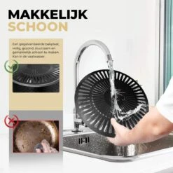 Ozocozy BBQ-ONE Houtskool Tafelbarbecue - Ø30 Cm- Zwart - Incl. Draagtas, Siliconen Bakkwast En RVS-Barbecuetang -Home Keuken Winkel 1200x1200 659