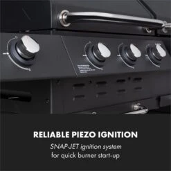 Klarstein Kingsville Double Barbecue - Houtskool- En Gasbarbecue - Smoker BBQ - Inclusief Deksels En Thermometer - Met 2 Roosters - Zwart -Home Keuken Winkel 1200x1200 669