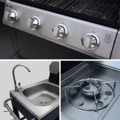 Alice's Garden Gas BBQ D'Artagnan - Zwart - 5 Branders - Buitenkeuken 8 Alice's Garden Gas BBQ D'Artagnan - Zwart - 5 Branders - Buitenkeuken -Home Keuken Winkel 1200x1200 675