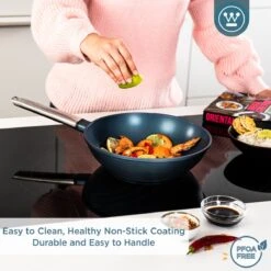 Westinghouse Performance Series - Wokpan Inductie - 28cm Luxe Wok Met Deksel - Blauw - Geschikt Voor Alle Warmtebronnen -Home Keuken Winkel 1200x1200 77