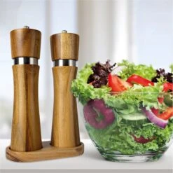 Nimma® Peper En Zoutmolen Set - Incl Navul Lepel - Verstelbare Maalgraad - Acacia Hout -Home Keuken Winkel 1200x1200 801