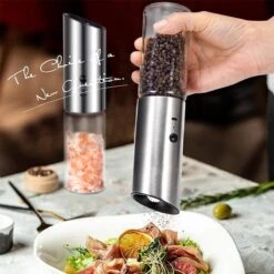 101Products Peper- & Zoutmolen Elektrisch - USB Oplaadbaar - Pepermolen - Zoutmolen - RVS -Home Keuken Winkel 1200x1200 808