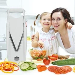 Börner Mandoline V5 PowerLine - Inclusief Opbergbox - Geleverd In Mooie Doos - 6-delige Set - 7 Snijdiktes - Geschikt Als Frietsnijder - BPA-vrij En Roestvrij - Grijs -Home Keuken Winkel 1200x1200 829