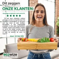 Ecowize 3-in-1 Bamboe Snijplank Met Opvangbak - Snijplank Hout Incl. 3 Roestvrijstalen Opvangbakjes Met Bamboe Deksel, 4 Inzetbare Raspen - Groentesnijder, Hakblok, Borrelplank, Tapasplank, Broodplank - 40x30cm - Duurzaam Cadeau -Home Keuken Winkel 1200x1200 839