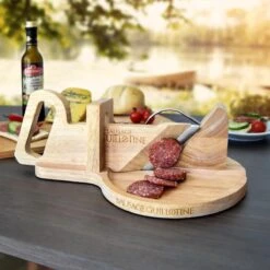 MikaMax Worst Guillotine - Worstsnijder - Worst Snijplank - Sausage Guillotine - Makkelijk Schoon Te Maken - RVS Mes - Bamboe - 30 X 19cm -Home Keuken Winkel 1200x1200 844