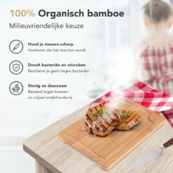 Rochester Snijplanken Hout – Borrelplank – Serveerplank - 3-Delig – Organisch Bamboe – Luxe Design – Hygienisch En Duurzaam -Home Keuken Winkel 1200x1200 858