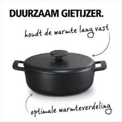 BRABANTIA THE DUTCH Gietijzeren Braadpan - Ø 28cm - MAT Zwart - Inductie 10 BRABANTIA THE DUTCH Gietijzeren Braadpan - Ø 28cm - MAT Zwart - Inductie -Home Keuken Winkel 1200x1200 87